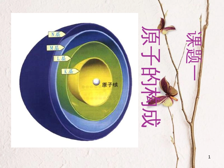 九年级化学上册 第三单元 物质构成的奥秘 课题1 原子的结构（一）课件 （新版）新人教版_第1页