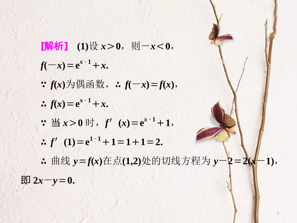 （通用版）高考数学二轮复习 专题六 函数、不等式、导数 第四讲 小题考法——导数的简单应用课件 文_第3页