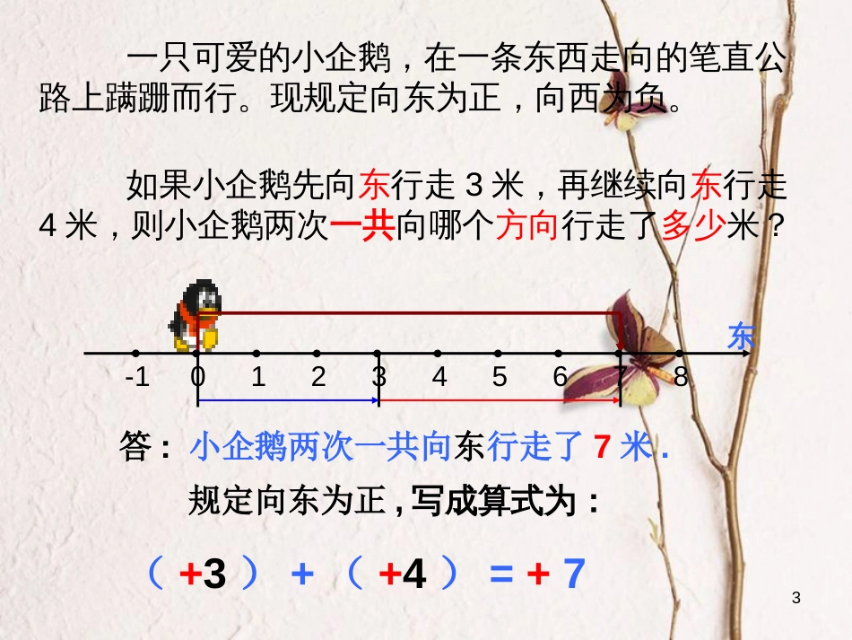 六年级数学上册 第5章 有理数 5.4 有理数的加法(1)课件 鲁教版五四制_第3页