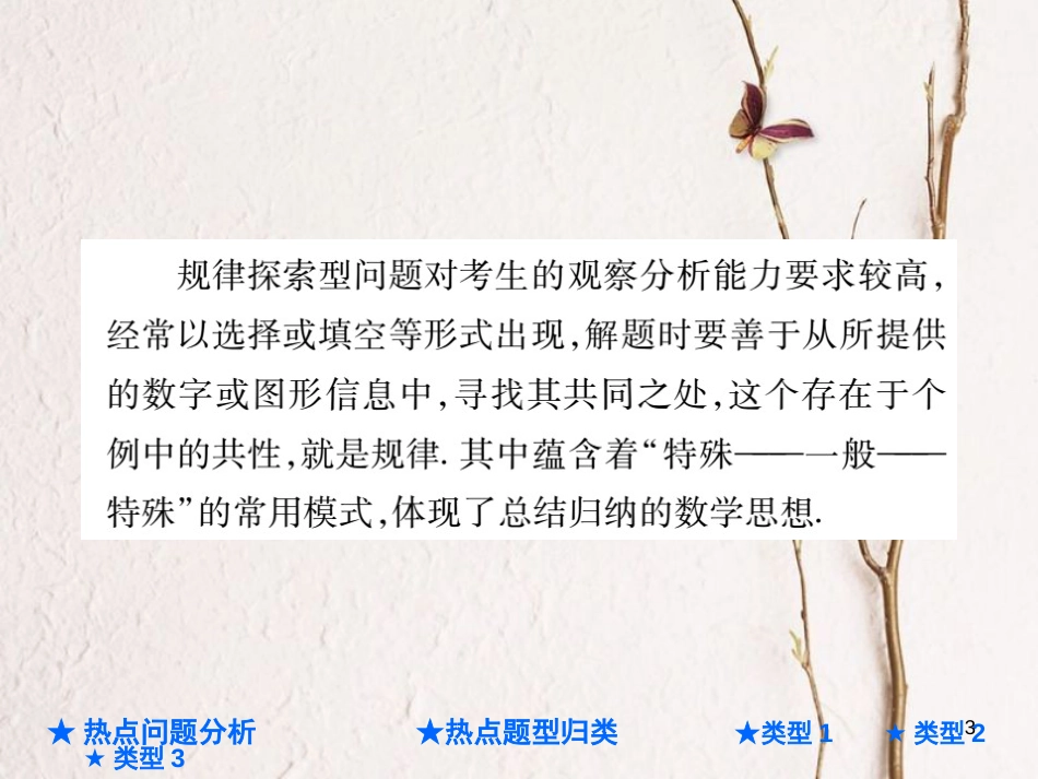 中考数学总复习 第二部分 重点专题提升 专题一 规律探索型问题课件_第3页