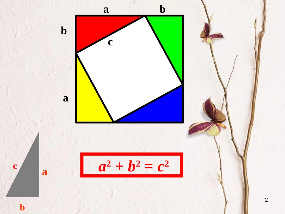 八年级数学下册 7.2 勾股定理课件 （新版）青岛版_第2页