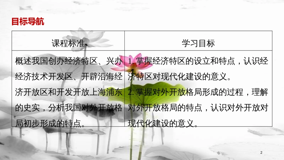 高中历史 第三单元 中国特色社会主义建设的道路 第10课 对外开放格局的初步形成课件 北师大版必修2_第2页