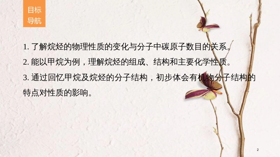 高中化学 专题3 常见的烃 第一单元 脂肪烃 第1课时 烷烃课件 苏教版选修5_第2页