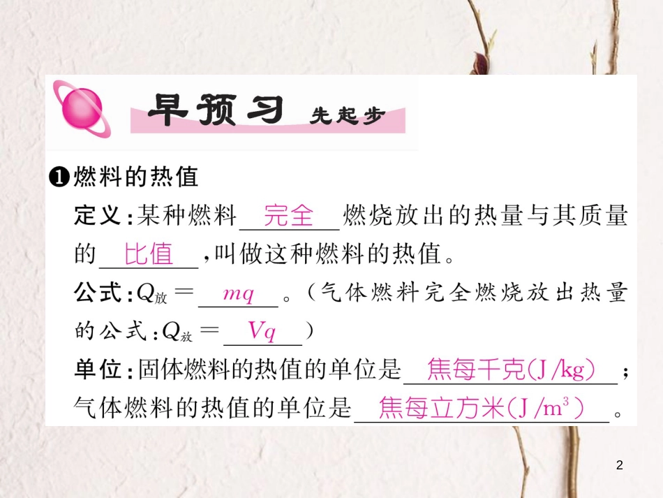 年九年级物理全册 第14章 第2节热机的效率练习课件 （新版）新人教版_第2页