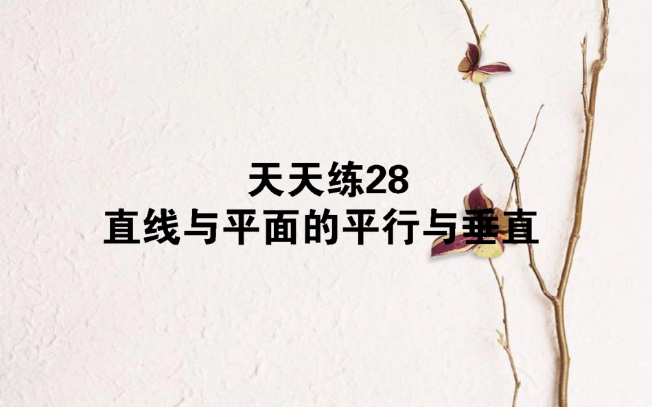 （全国通用）2019版高考数学 全程训练计划 天天练28课件(1)_第1页
