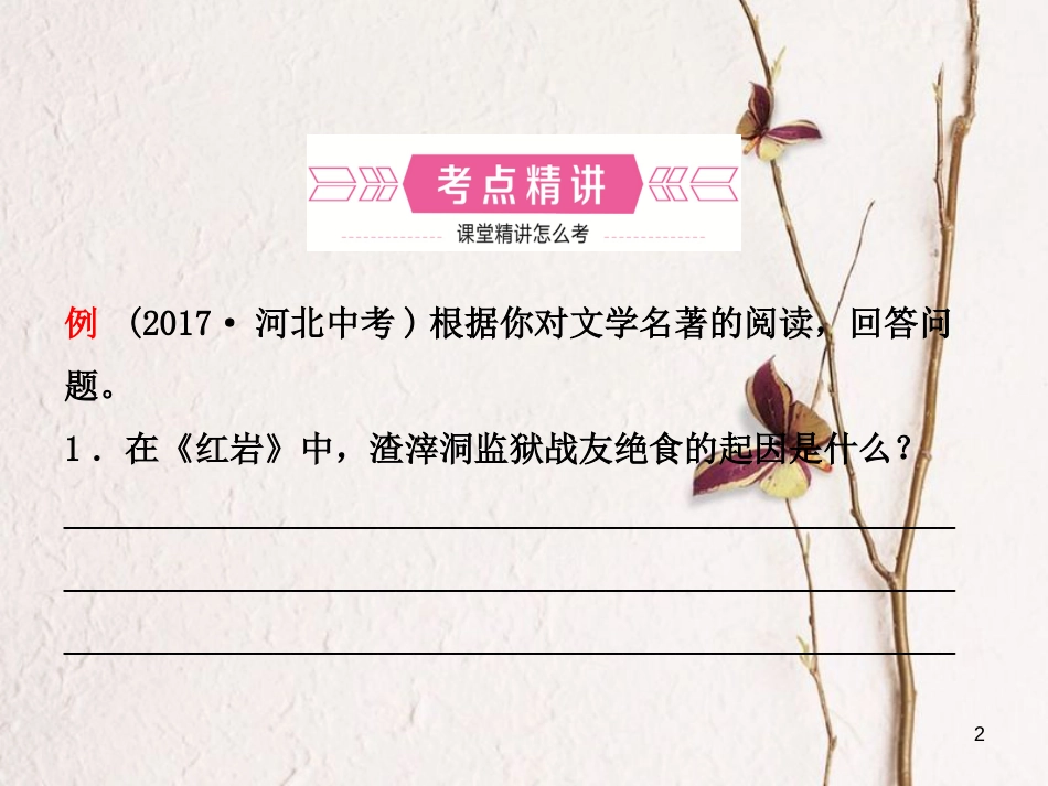 河北省中考语文总复习专题七名著阅读课件_第2页