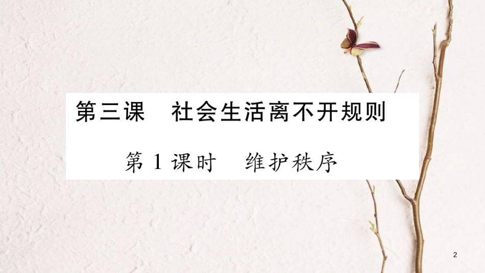 八年级道德与法治上册 第二单元 遵守社会规则 第三课 社会生活离不开规则习题课件 新人教版_第2页