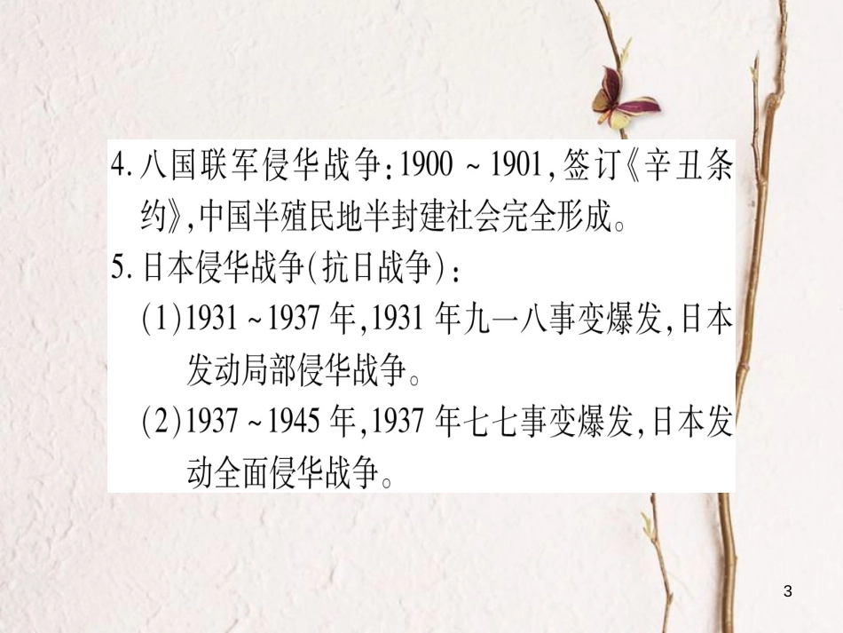 中考历史总复习 第二篇 知能综合提升 专题一 列强的侵略与中国人民的抗争课件 岳麓版_第3页