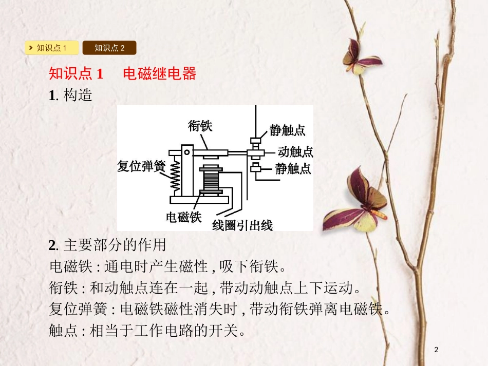 九年级物理下册 16.4电磁继电器与自动控制课件 （新版）粤教沪版_第2页