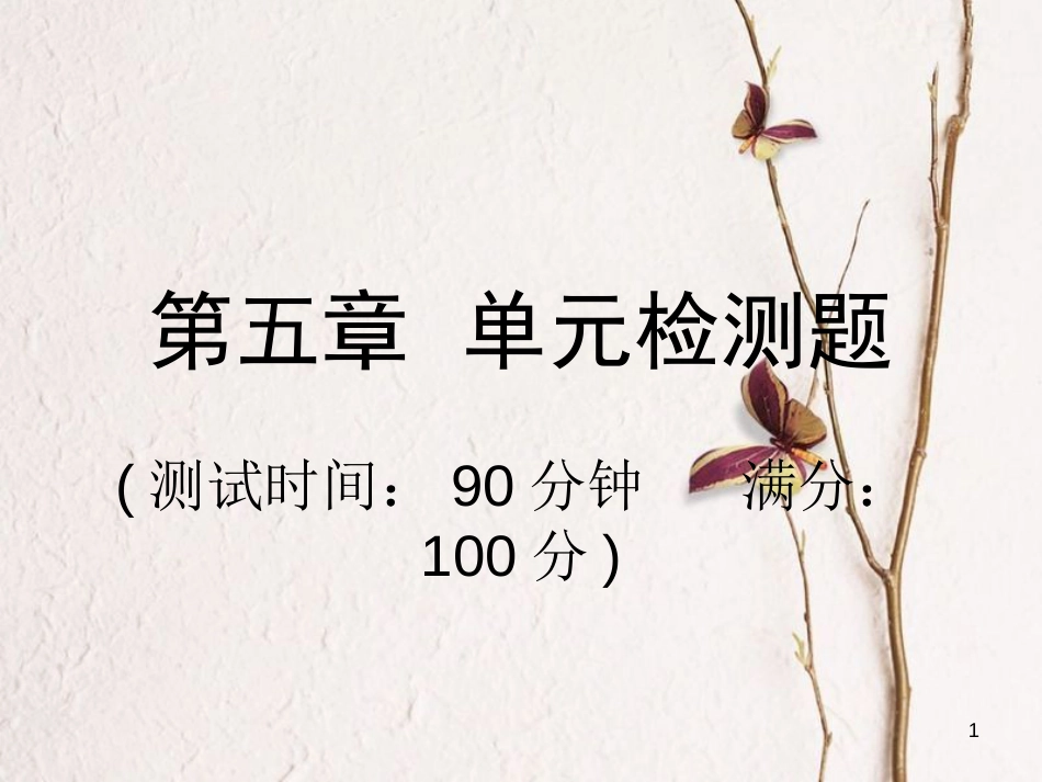 学年八年级物理全册 第五章 质量与密度检测题课件 （新版）沪科版_第1页