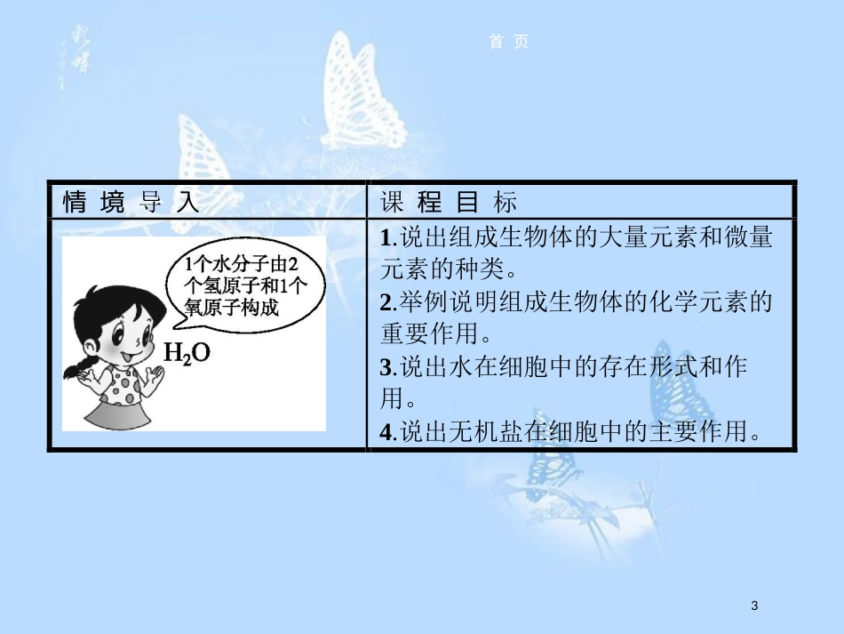 高中生物 第二章 细胞的化学组成 2.1 细胞中的元素和无机化合物课件 苏教版必修1_第3页
