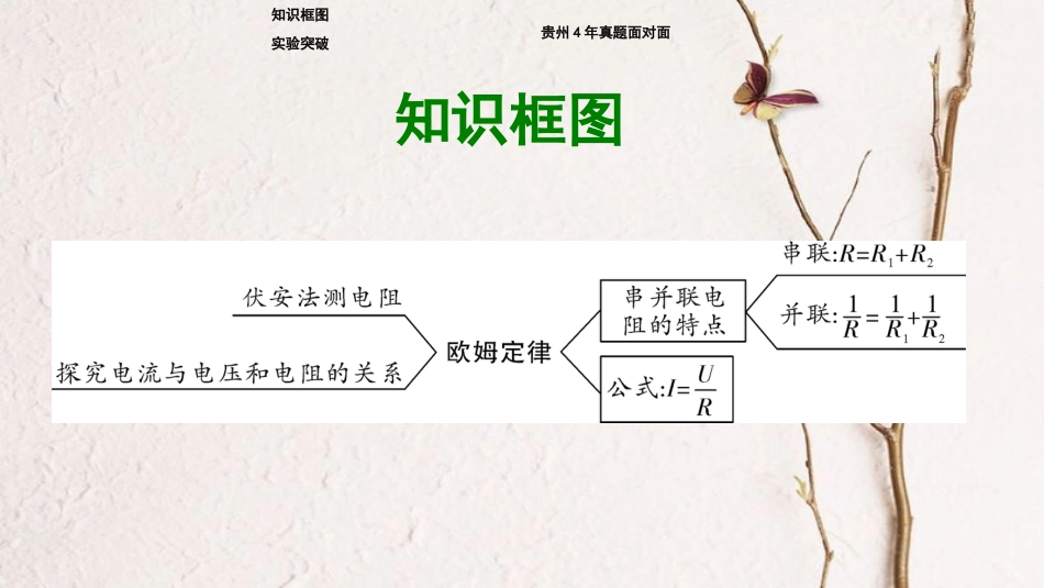贵州省中考物理 第一部分 夯实基础过教材 第十四章 欧姆定律 第一节 探究电流与电压和电阻的关系复习课件_第2页