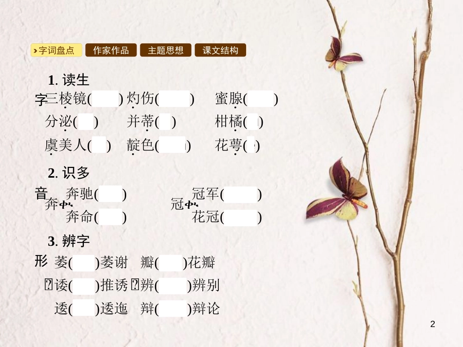 学年八年级语文上册 第四单元 14 花儿为什么这样红课件 语文版_第2页