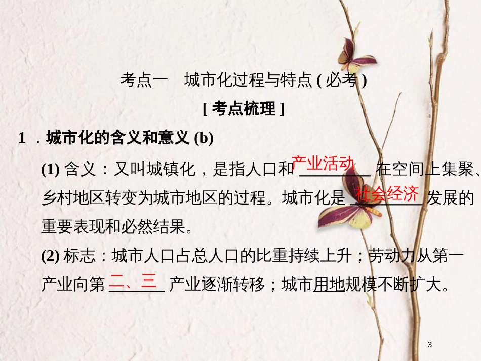（浙江专版）2019版高考地理一轮复习 第二章 城市与环境 第二讲 城市化过程与特点及对地理环境的影响创新课件 必修2_第3页