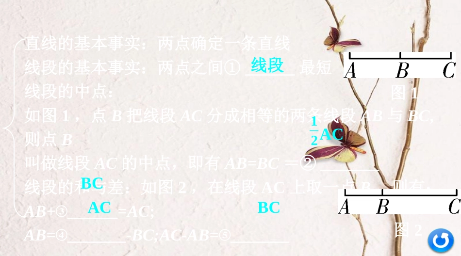 浙江省中考数学复习第一部分考点研究第四单元三角形第16课时线段、角、相交线与平行线课件_第3页