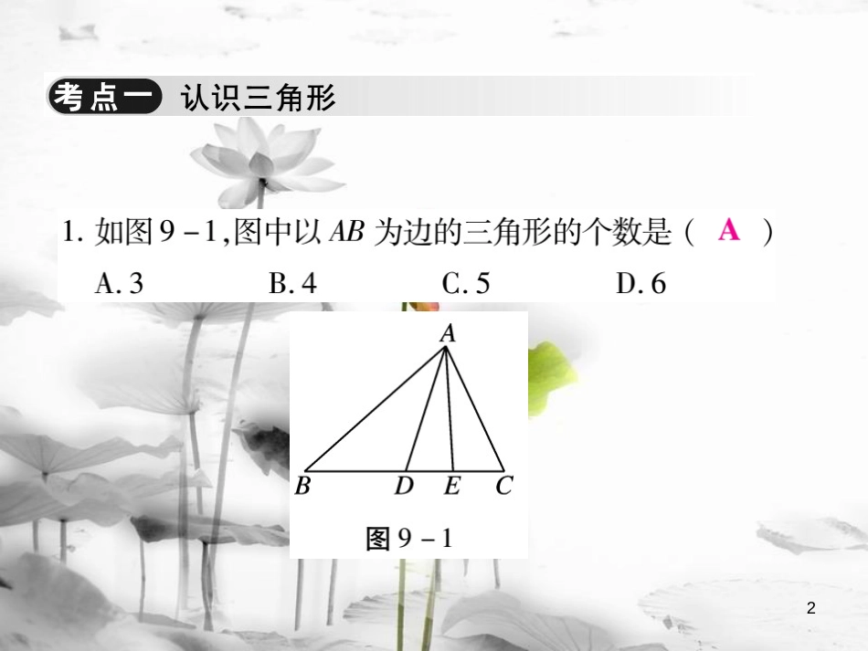 七年级数学下册 第9章 多边形单元小结与复习习题课件 （新版）华东师大版_第2页