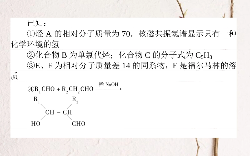 2019版高考化学总复习 刷题提分练 第十三辑 有机化学基础 课练33 有机化学基础课件_第3页