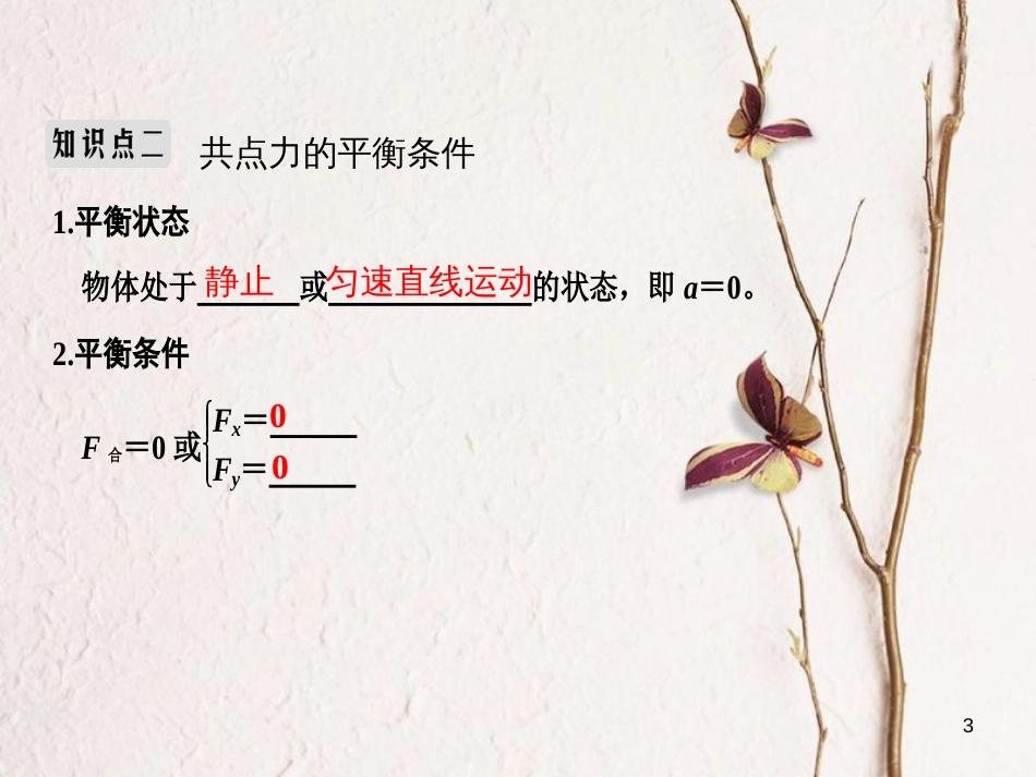2019版高考物理总复习 第二章 相互作用 基础课3 共点力的平衡条件和应用课件_第3页