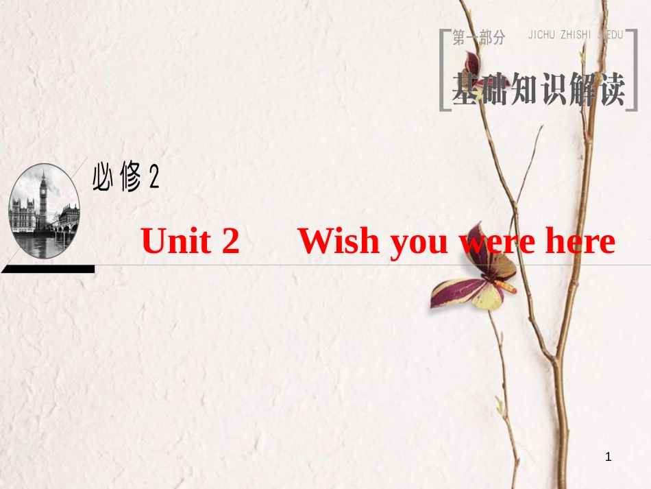 2019版高三英语一轮复习 Unit 2 Wish you were here课件 牛津译林版必修2(1)_第1页