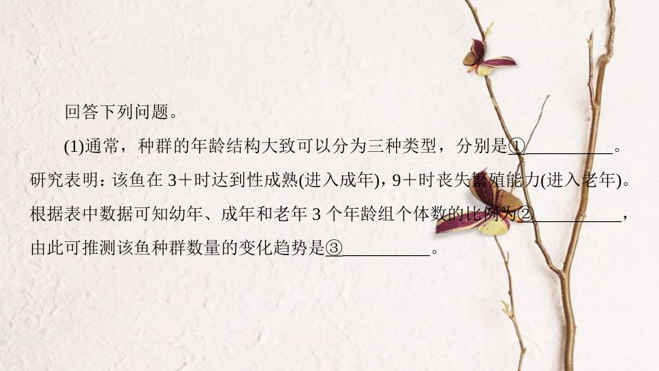 2019版高考生物一轮复习 第9单元 种群和群落 非选择题五大命题点规范答题指导（四）群体稳态调节题课件 苏教版_第3页
