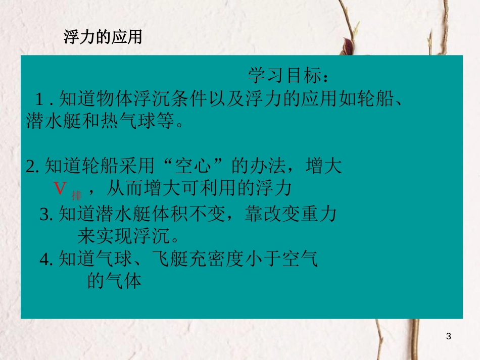 八年级物理下册 10.3 物体的沉浮条件及其应用课件 （新版）新人教版_第3页