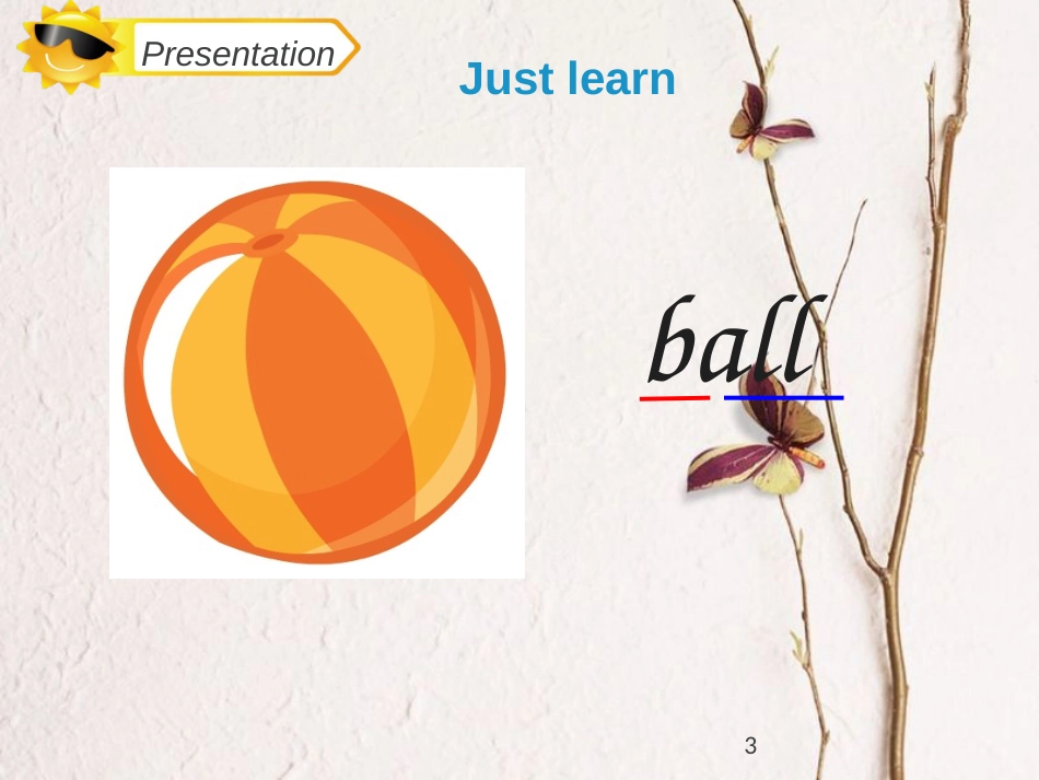 三年级英语上册 Unit 4 I have a ball（Lesson 19）教学课件 人教精通版_第3页