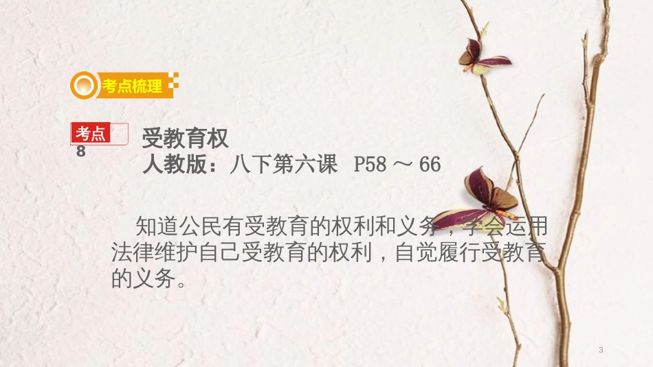 中考政治 课时6 文化权利课件_第3页