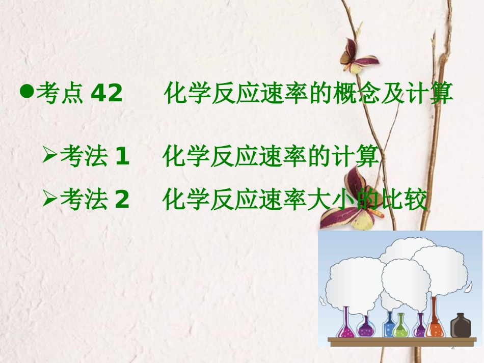 600分考点 700分考法（A版）2019版高考化学总复习 第15章 化学反应速率课件_第2页