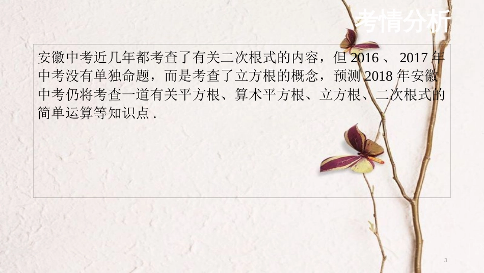 （安徽专用）中考数学复习 1.5 二次根式课件_第3页