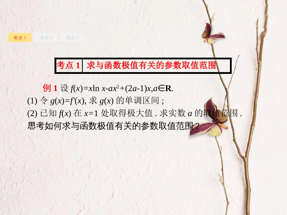 2019届高考数学一轮复习 第三章 导数及其应用 3.3 导数的综合应用课件 文 新人教B版_第2页