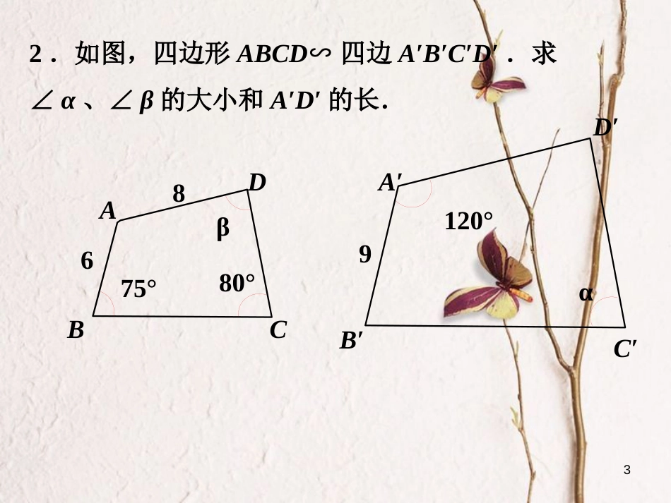 九年级数学下册 6.3 相似图形练习素材 （新版）苏科版_第3页