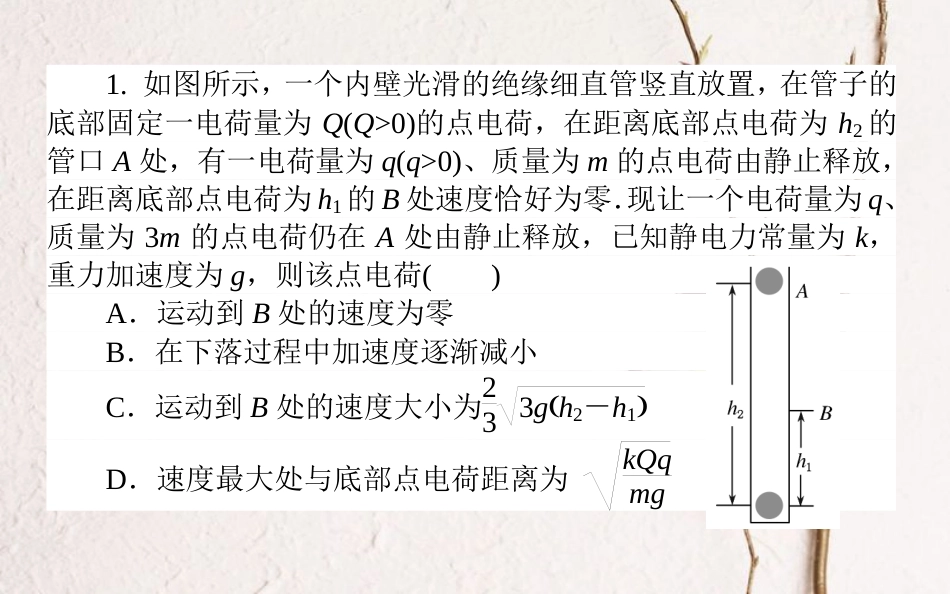 （全国通用）2019版高考物理 全程刷题训练 周测六（B卷）课件_第3页