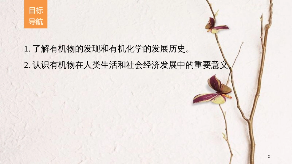 高中化学 专题1 认识有机物 第一单元 有机化学的发展与应用课件 苏教版选修5_第2页
