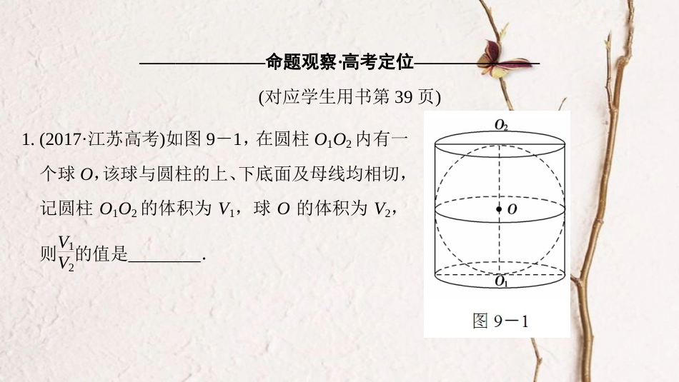 高考数学二轮复习 第1部分 知识专题突破 专题9 立体几何课件_第3页