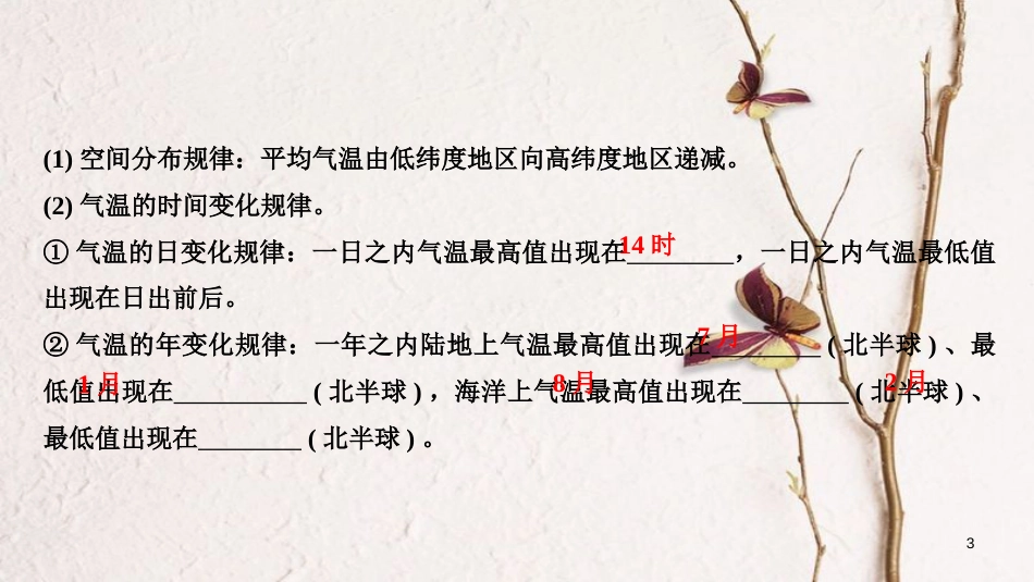 2019版高考地理一轮复习 第二单元 自然环境中的物质运动和能量交换 第10讲 世界的气候类型课件 湘教版_第3页