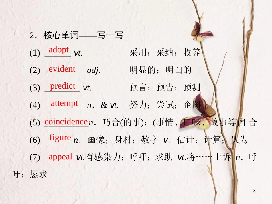 版高考英语大一轮复习 第1部分 模块复习方略 Unit 1 Art课件 新人教版选修6_第3页
