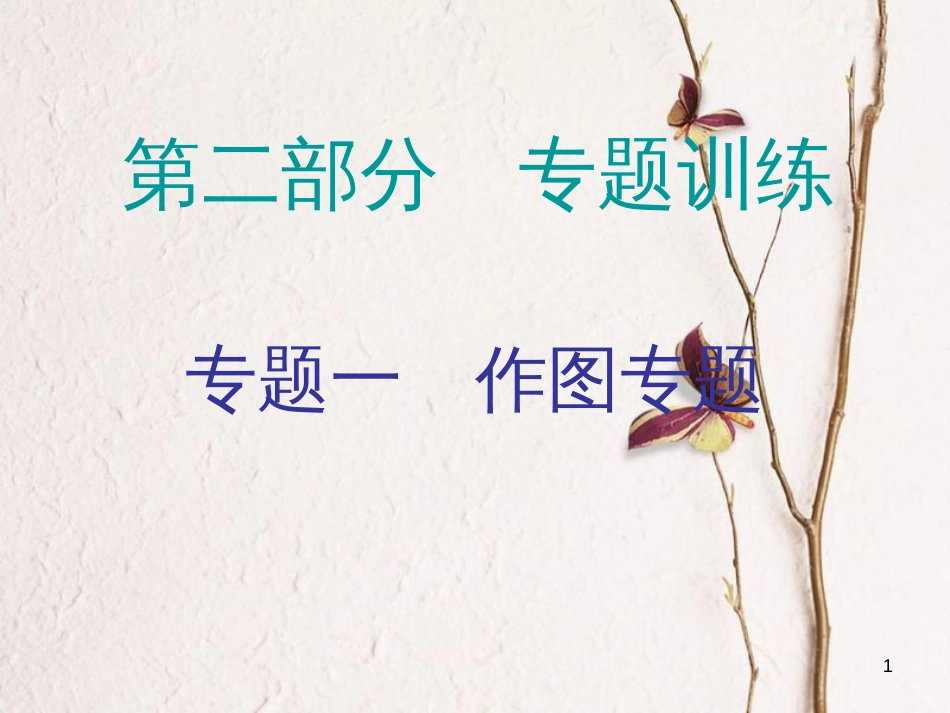 广东省中考物理总复习 第二部分 专题训练 专题一 作图专题内文部分课件_第1页