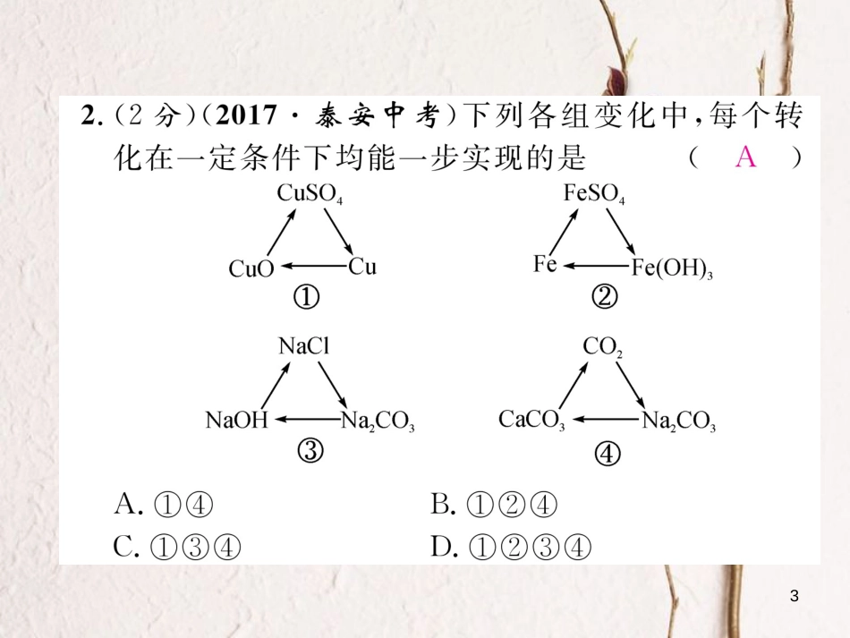 九年级化学下册 双休作业（七）作业课件 （新版）新人教版_第3页