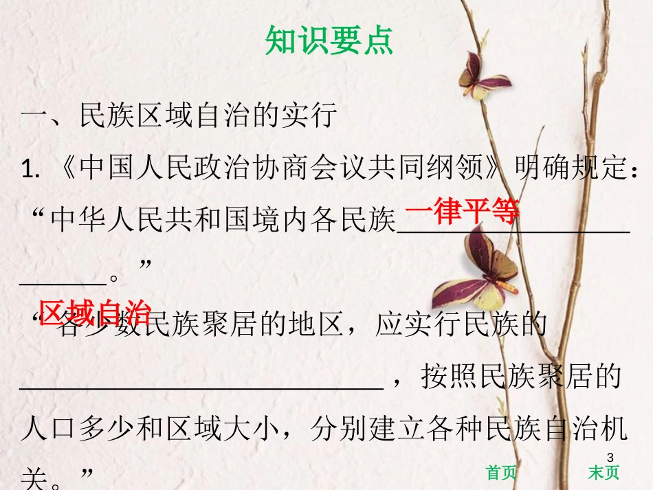 八年级历史下册 第3单元 建设中国特色社会主义 第14课 各民族的团结与发展课件 北师大版_第3页