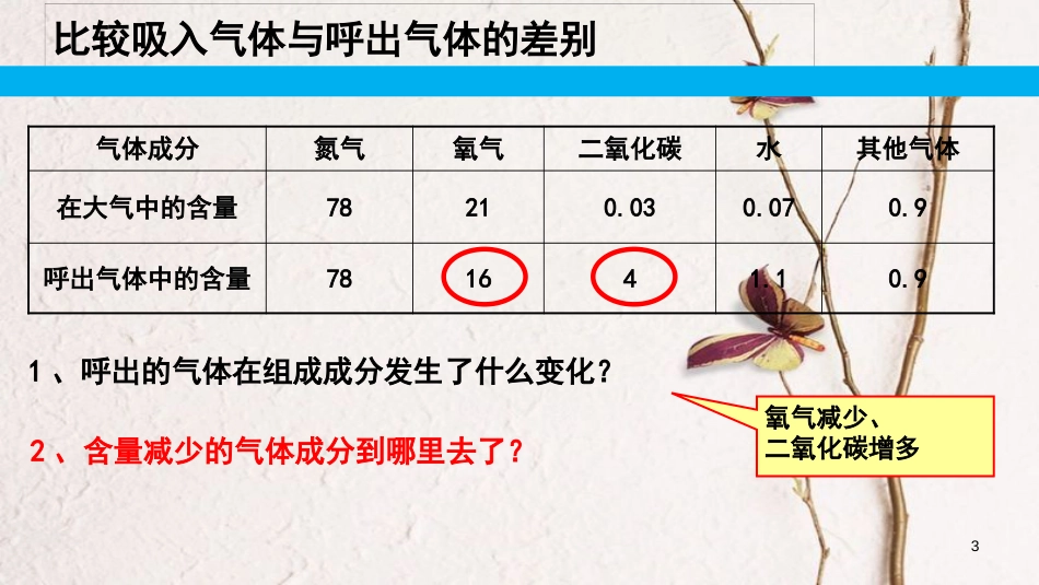 广东中山市七年级生物下册 4.3.2 发生在肺内的气体交换课件2 （新版）新人教版_第3页