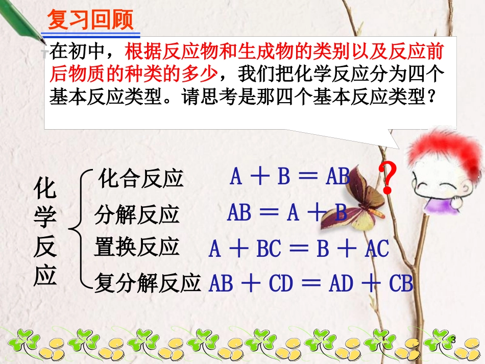 安徽省涡阳县高中化学 第二章 化学物质及其变化 2.3 氧化还原反应1课件 新人教版必修1_第3页