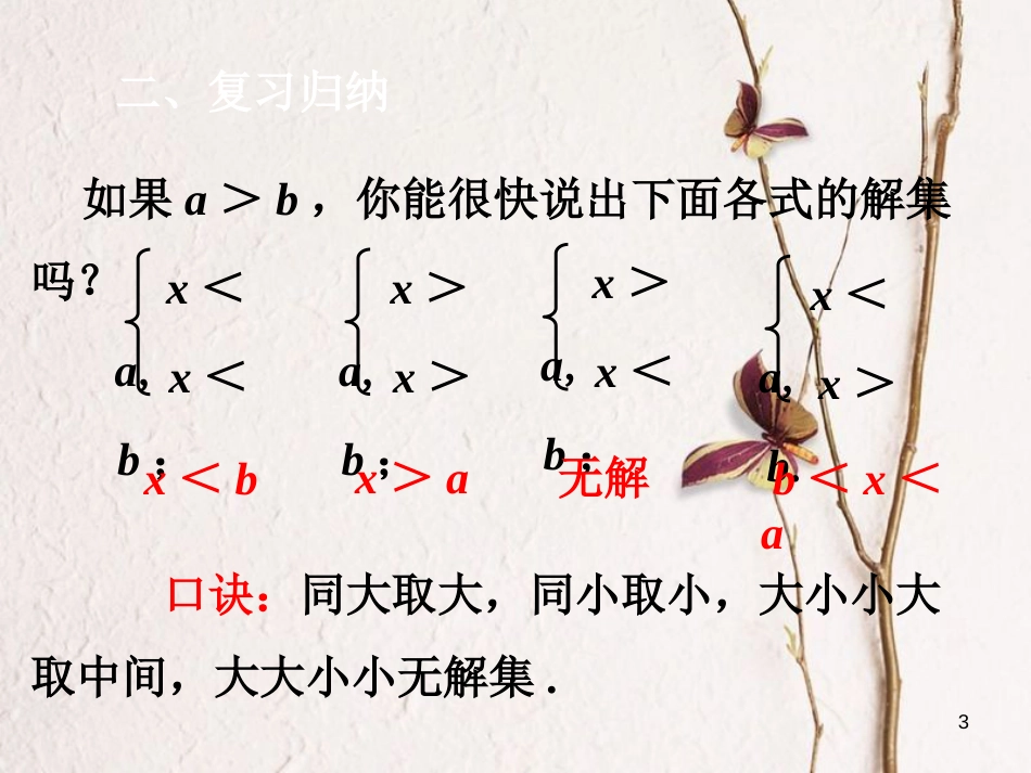 七年级数学下册 第9章 不等式与不等式组 9.3 一元一次不等式组 第2课时 一元一次不等式组（2）课件 （新版）新人教版_第3页