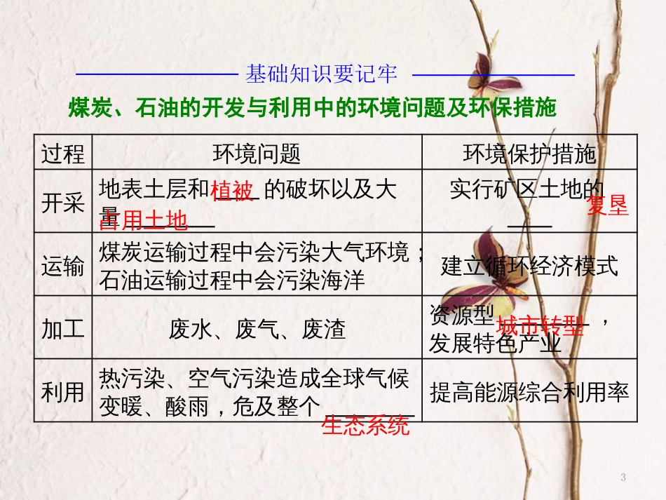 高中地理 第二章 资源问题与资源的利用和保护 第二节 煤炭、石油资源的利用与保护课件 中图版选修6_第3页