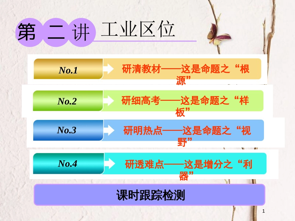 2019版高考地理一轮复习 第二部分 第三章 生产活动与地域联系 第二讲 工业区位精选课件_第1页
