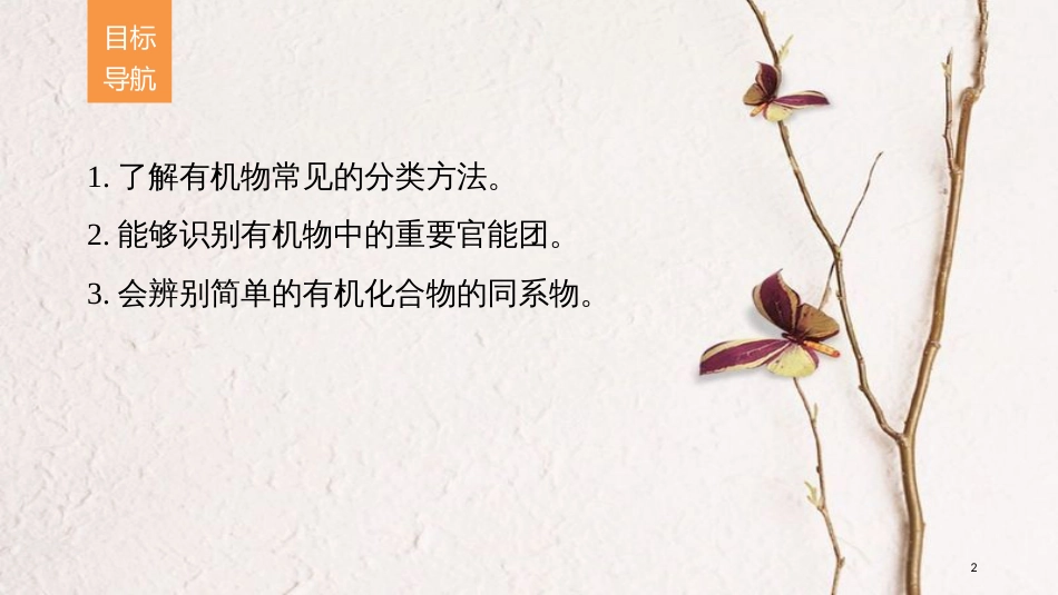高中化学 专题2 有机物的结构与分类 第二单元 有机化合物的分类和命名 第1课时 有机化合物的分类课件 苏教版选修5_第2页