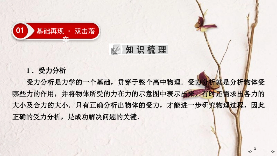2019年高考物理大一轮复习 第02章 相互作用 第3讲 受力分析 共点力的平衡课件 新人教版_第3页