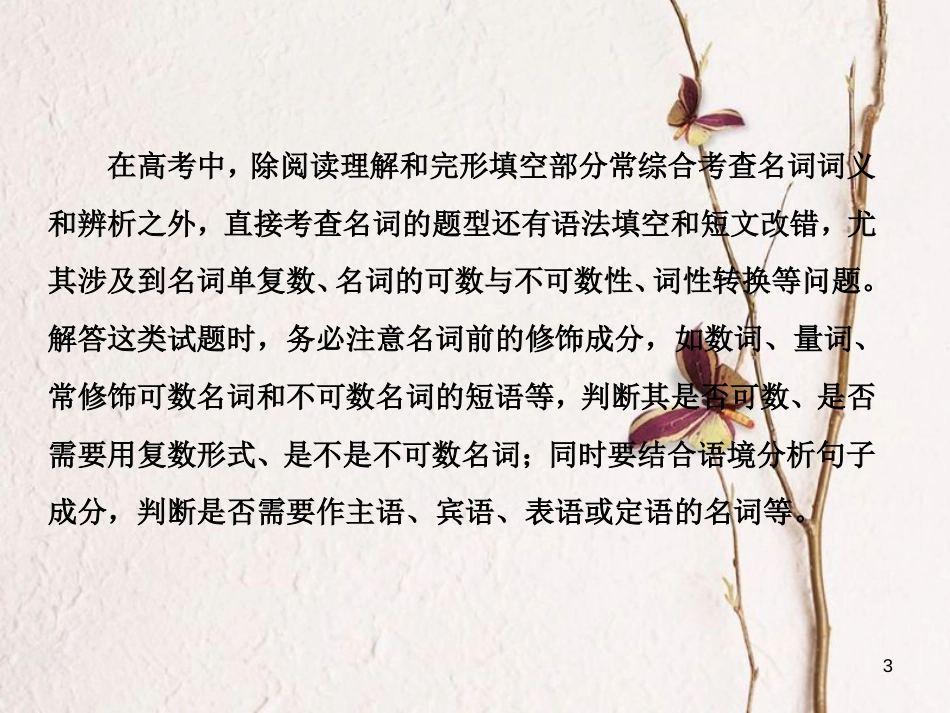 （新课标）高三英语一轮复习 语法部分 语法专项突破 第2讲 名词课件_第3页