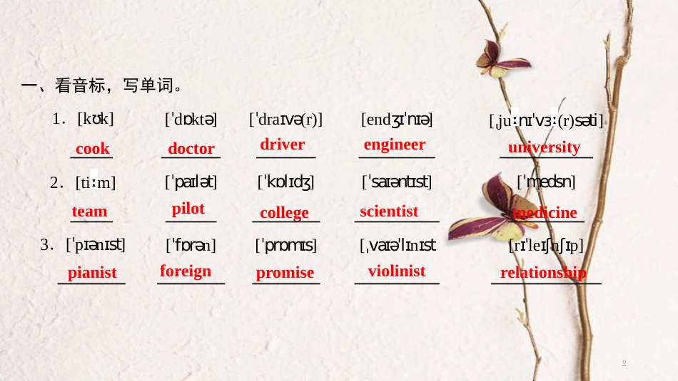 八年级英语上册 Unit 6 I’m going to study computer science Part 6 Self Check课件 （新版）人教新目标版_第2页