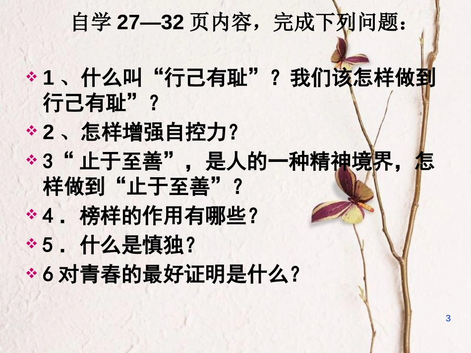 七年级道德与法治下册 第一单元 青春时光 第三课 青春的证明 第2框 青春有格课件 新人教版[共38页]_第3页