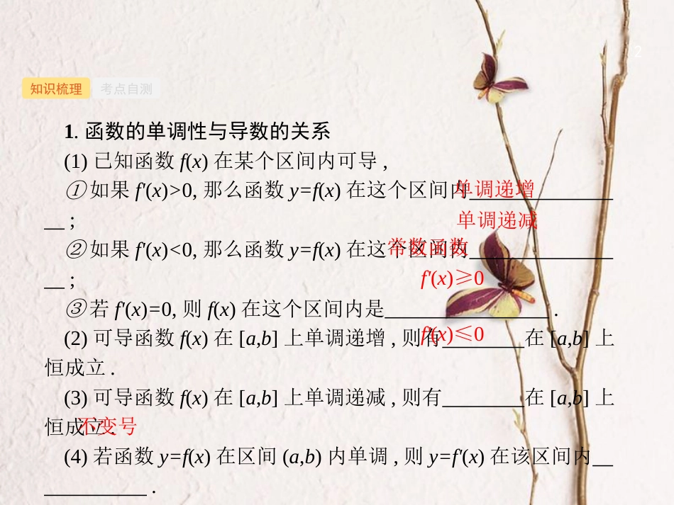 2019高考数学一轮复习 3.2 导数与函数的小综合课件 理 新人教B版_第2页